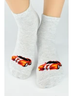 CHLAPČENSKÉ BAVLNENÉ PONOŽKY SO SILIKÓNOM SB009
