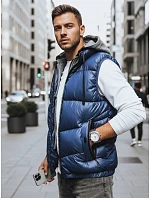 Pánská tmavě modrá vesta Dstreet model 21965348 - FashionStreet