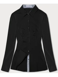 Černá halenka s vsadkami model 18481997 - Forget me not FASHION