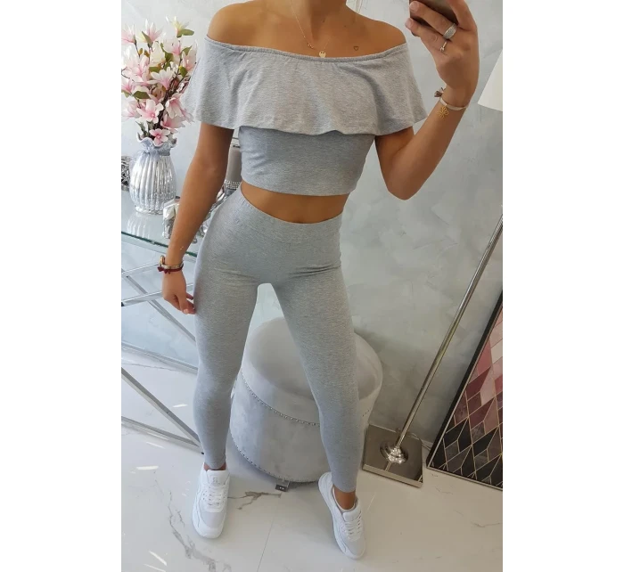 Sada s volánkem šedá Sada s volánkem šedá