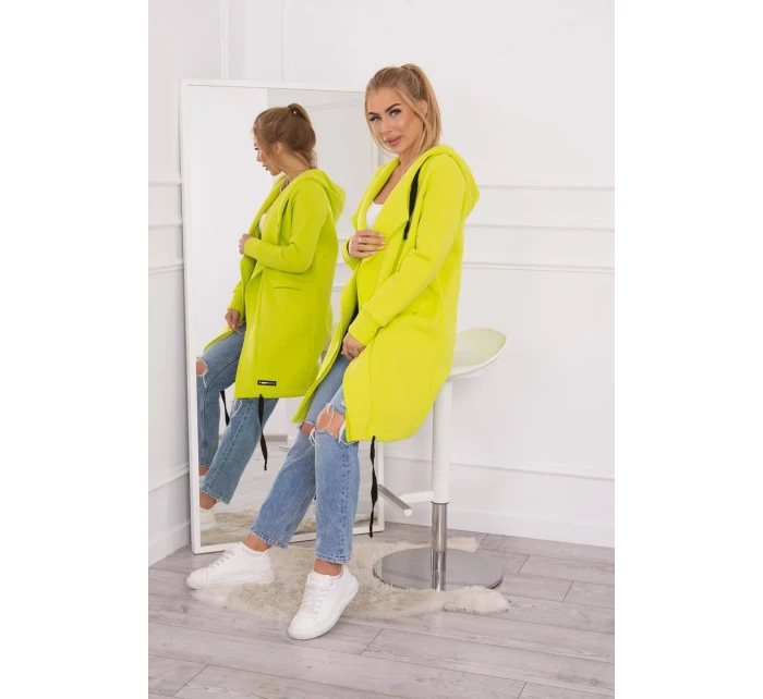 Zateplená bunda s kapucňou pistáciová