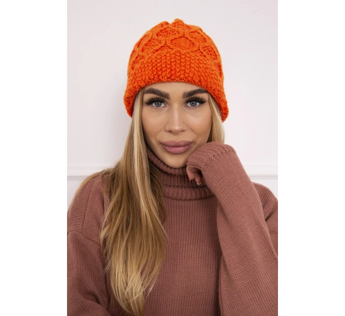 Roma fleecová čepice oranžová model 18749871 - K-Fashion
