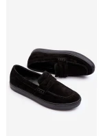 Mužské semišové polobotky  Černé model 21643143 - Zazoo