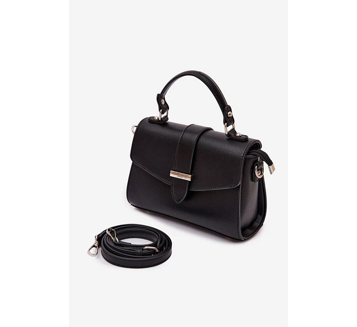 Kabelka přes rameno s odnímatelným popruhem černá Belveta