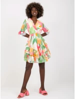 Šaty DHJ SK 0997 1.33X bielo-ružové Šaty DHJ SK 0997 1.33X bielo-ružové