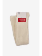 Ponožky z merino vlny - ecru