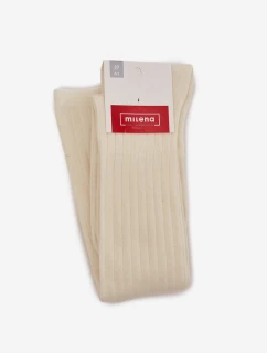 Ponožky z merino vlny - ecru