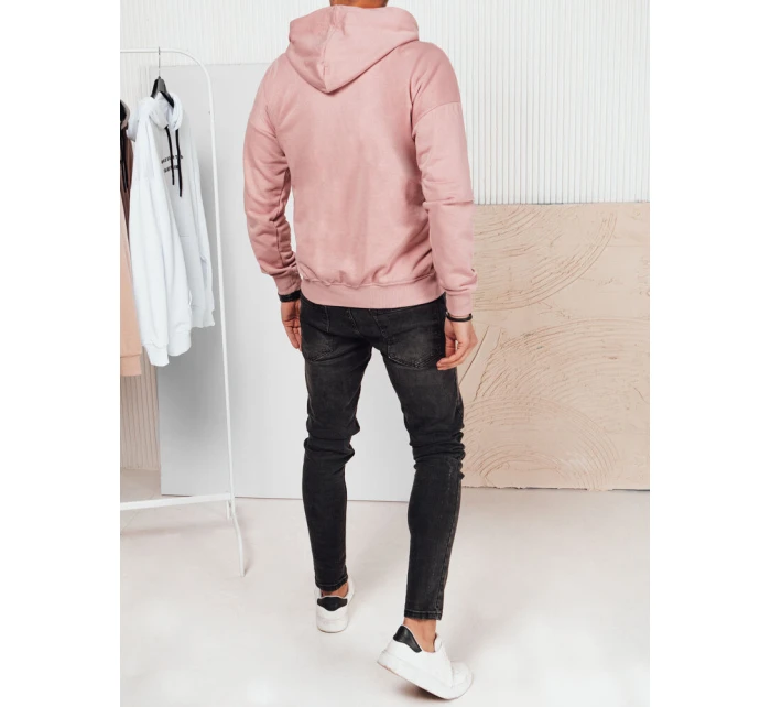 Pánská růžová mikina s potiskem Dstreet model 21976138 - FashionStreet