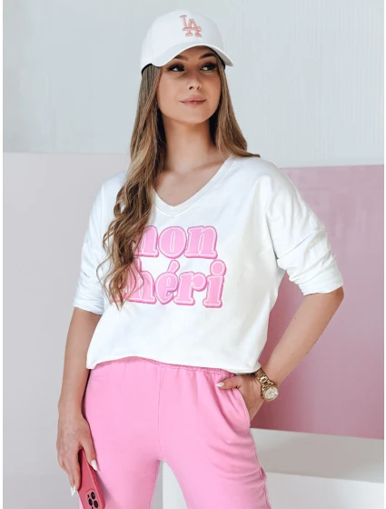 Dámská halenka s potiskem bílá Dstreet model 21989004 - FashionStreet