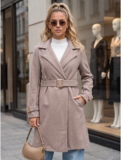 damski z paskiem beżowy model 22371799 - FashionStreet