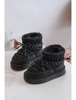 Dětské Zimní Boty S Kožíškem Černé model 21680341 - Boto Dětské Zimní Boty S Kožíškem Černé model 21680341 - Boto