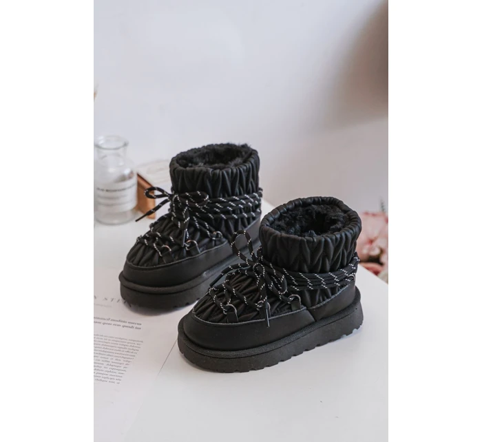 Dětské Zimní Boty S Kožíškem Černé model 21680341 - Boto Dětské Zimní Boty S Kožíškem Černé model 21680341 - Boto