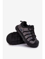 Chłopięce Buty Sportowe Trekkingowe Czarne Falenisa
