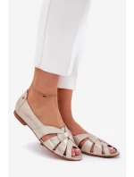 Kožené Baleríny S   Zlatá model 21692623 - Maciejka