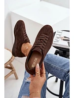 Tenisky z prírodného semišu Big Star TT274226 Chocolate Tenisky z prírodného semišu Big Star TT274226 Chocolate