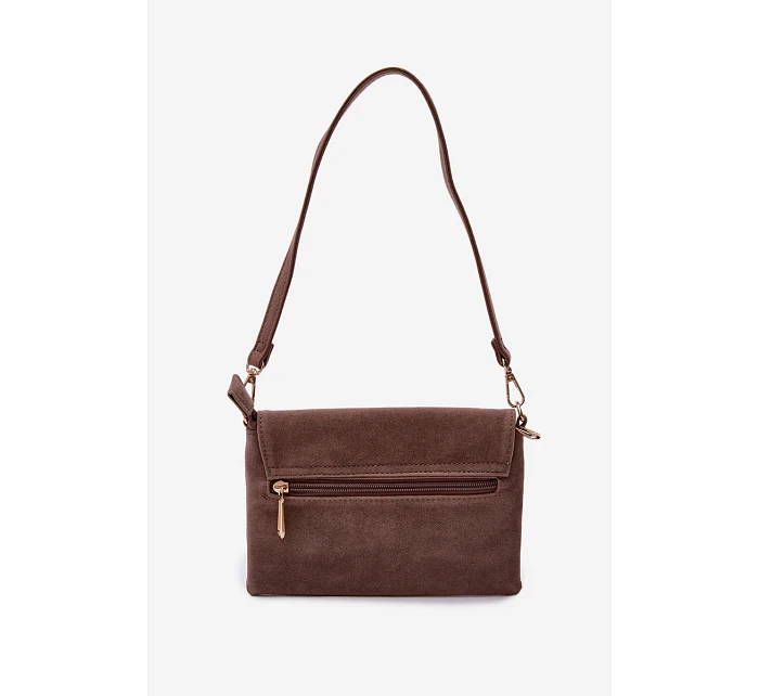 Malá Kabelka z Eko semiše Tmavě béžová model 22111528 - Flora&Co