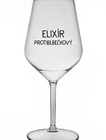 ELIXÍR PROTIBLBEČKOVÝ - čirá nerozbitná sklenice na víno 470 ml