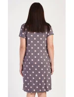 Dámska nočná košeľa s krátkym rukávom Polka dot