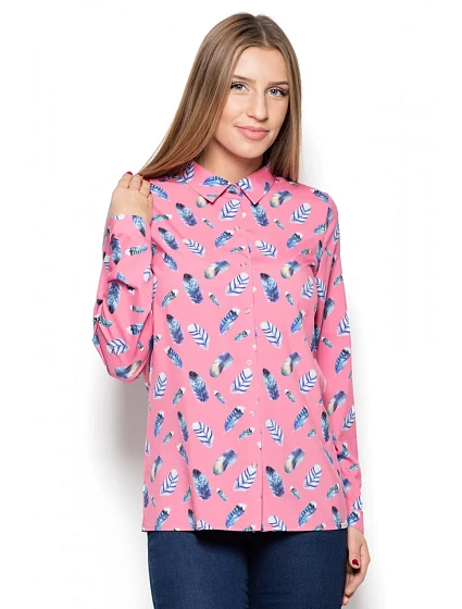 Košeľa s dlhým rukávom model 76987 Katrus