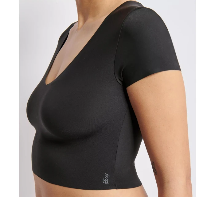 Dámsky top ZERO Feel 2.0 Crop Top - BLACK - black 0004 - SLOGGI Dámsky top ZERO Feel 2.0 Crop Top - BLACK - black 0004 - SLOGGI