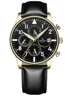 Pánské hodinky Chronograph Sapphire Black and Gold model 21807527 - Giewont