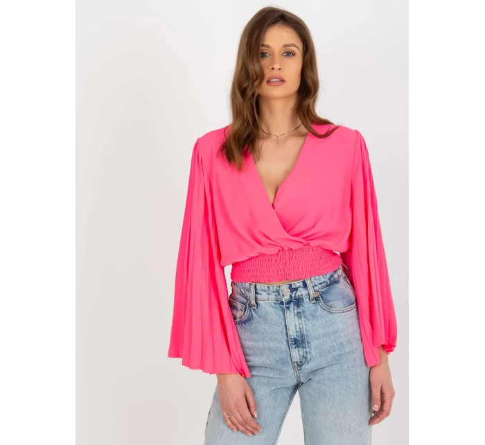 Blúzka DHJ BZ 16503.30X fluo ružová Blúzka DHJ BZ 16503.30X fluo ružová