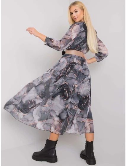 Sukienka LC SK 22K  szaro czarny model 21110847 - FPrice