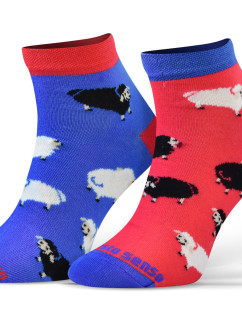 Sesto Senso Finest bavlnené členkové ponožky Sheep/Rams