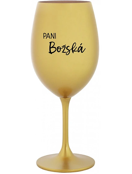 Lady of God - zlatý pohár na víno 350 ml