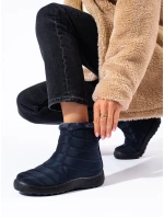 Pohodlné snehové topánky ženy tmavomodrá platforma Pohodlné snehové topánky ženy tmavomodrá platforma
