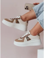 Dámske tenisky na platforme MODNIKKI khaki FashionStreet ZY0874