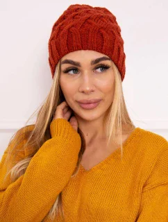 Fleecová čepice Agnes model 18750445 červená - K-Fashion