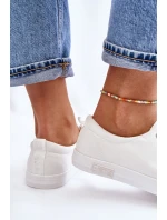 Dámské hladké nízké tenisky Big Star model 21608589 Bílé - Big Star Shoes