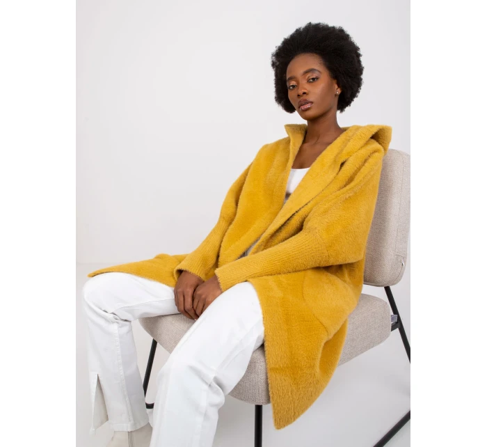 Dámsky kabát MBM PL 1518.95P tmavo žltý