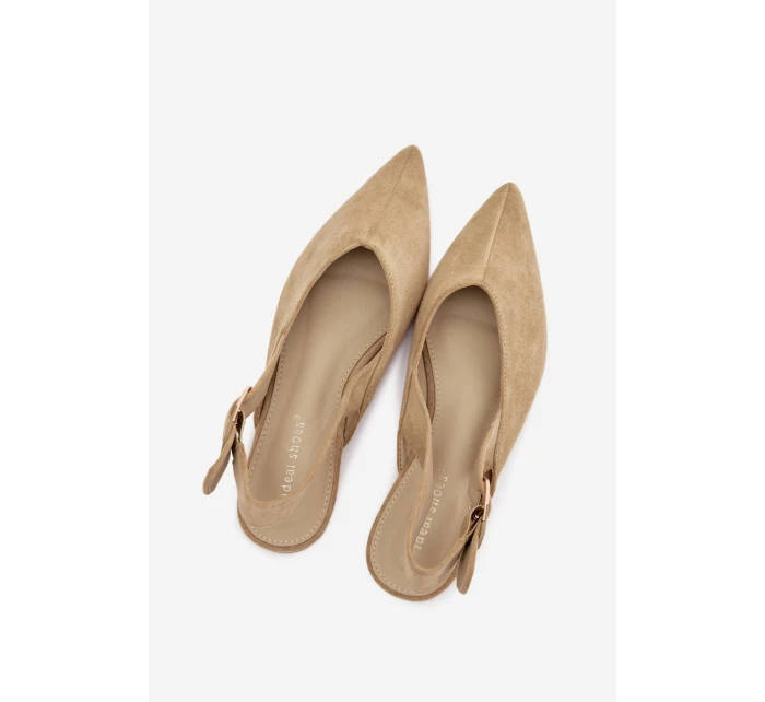 Dámske baleríny s prackou Tanelia - zelené