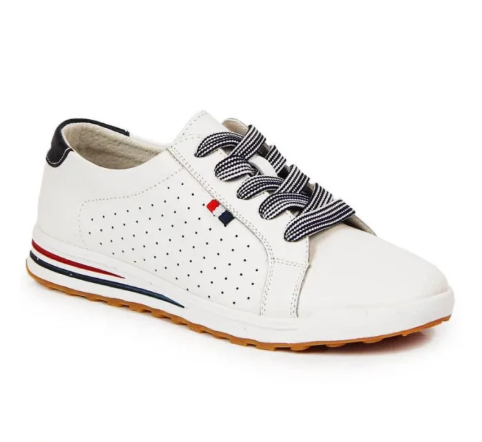 Dámske kožené tenisky PAW312 White - Filippo