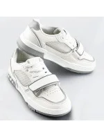 Bielo-šedé dámske dvojfarebné tenisky "adidasky" (AD-585)