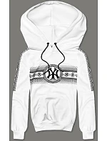 Bílá pánská mikina s kapucí model 18433261 - J.STYLE Bílá pánská mikina s kapucí model 18433261 - J.STYLE