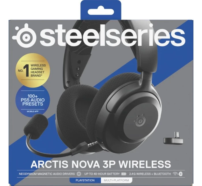 Bezdrátová sluchátka  Nova 3P pro černá model 21716759 - Steelseries