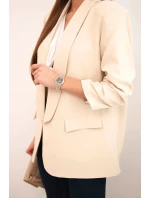 Bunda s klopami elegantná béžová