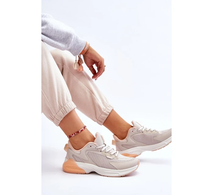 Wygodne Buty Sportowe Memory Foam System Big Star LL274336 Beżowe Wygodne Buty Sportowe Memory Foam System Big Star LL274336 Beżowe