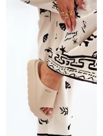 Piankowe Klapki Damskie Na Platformie Big Star RR274A569 Beżowe