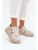 Dámské Kožené Tenisky Na Platformě Daniel Just Dare Béžové model 21703372 - Daniel Lopez Just Dare