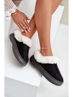 Dámske papuče s kožušinou Black Zinntia Dámske papuče s kožušinou Black Zinntia